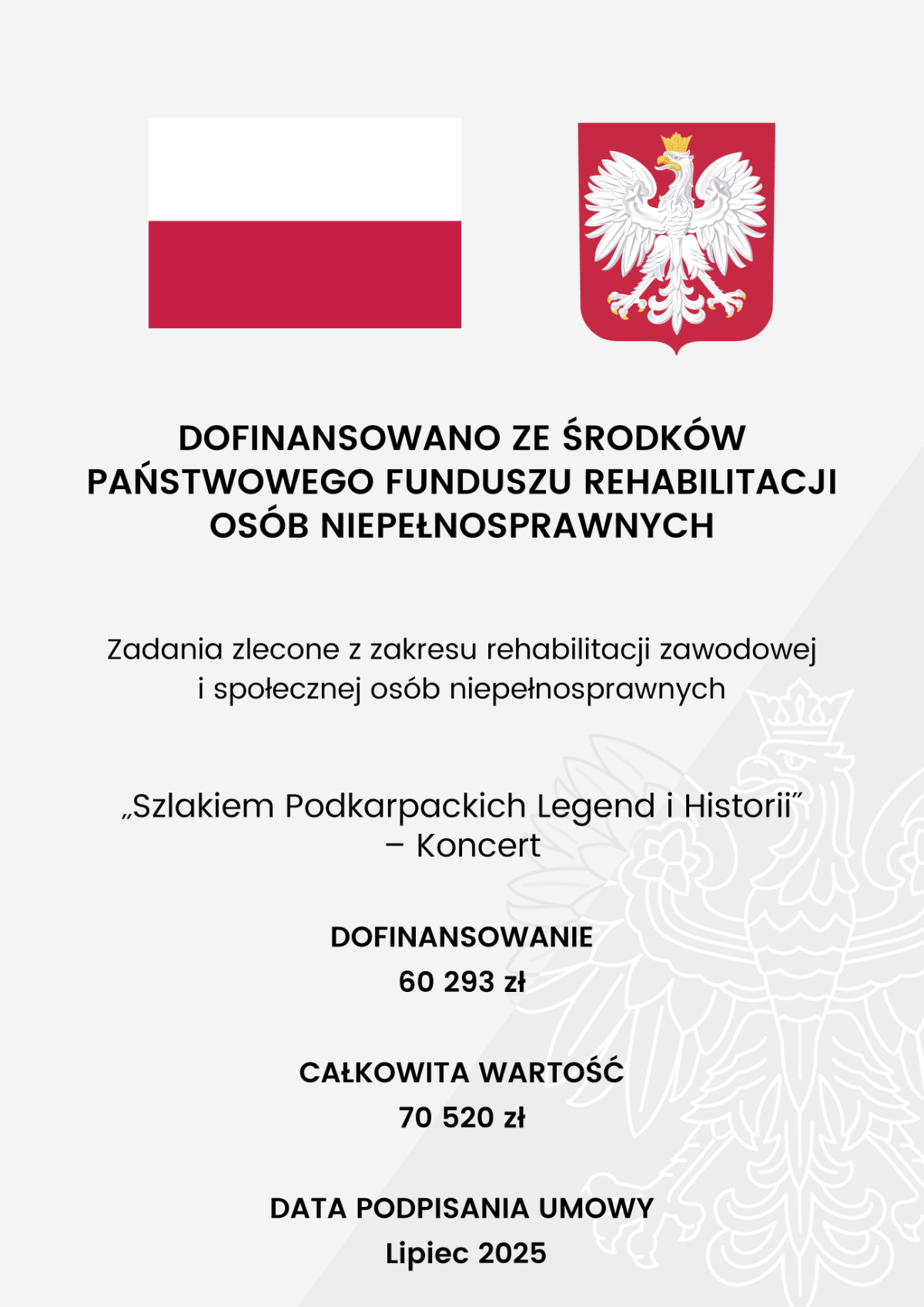 „Szlakiem Podkarpackich Legend i Historii” - koncert 